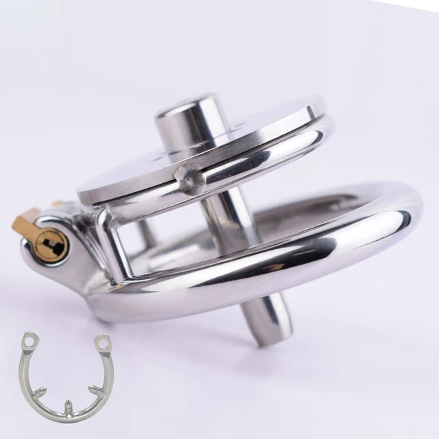 Sissy Flat Male Chastity Cage  Penis Rings for Men