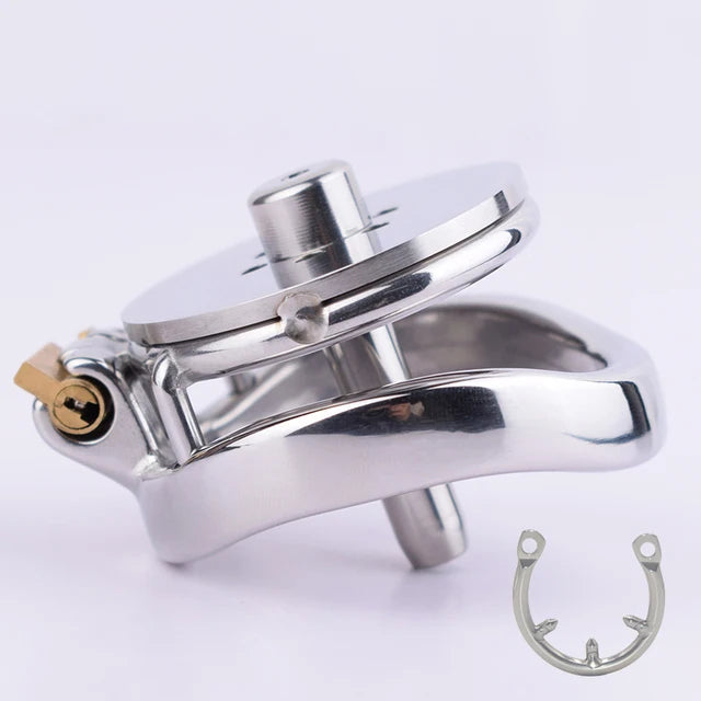 Sissy Flat Male Chastity Cage  Penis Rings for Men
