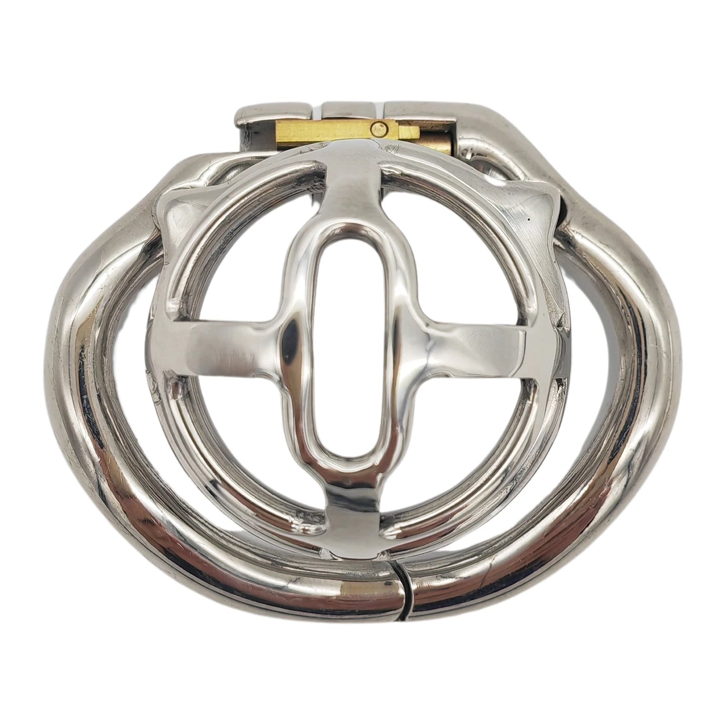 Small Size Stainless Steel Male Flat Chastity Cage Device