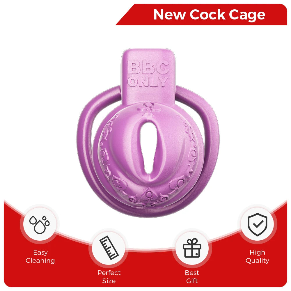 Pussy Vagina FlatChastity Cage Lock Penis Cage