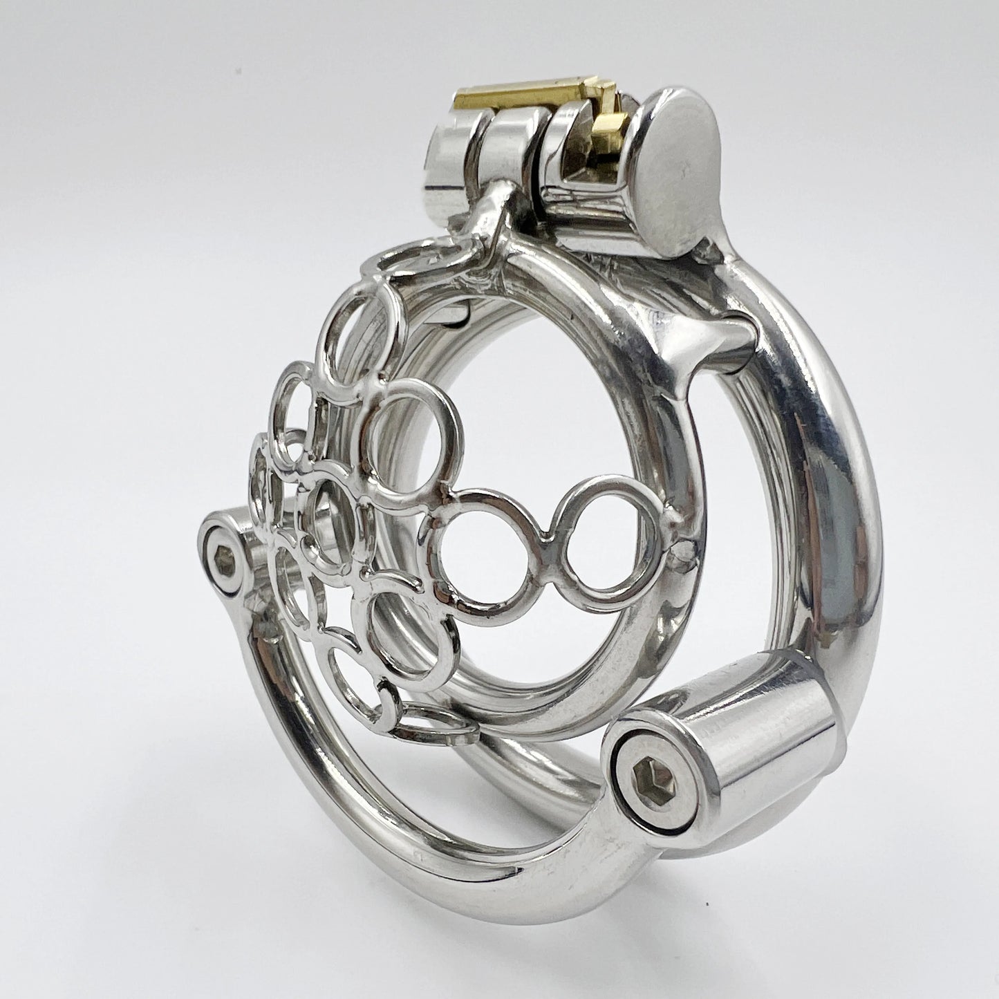 Flat Chastity Cage Stainless Steel Small Size Male Cock Cage